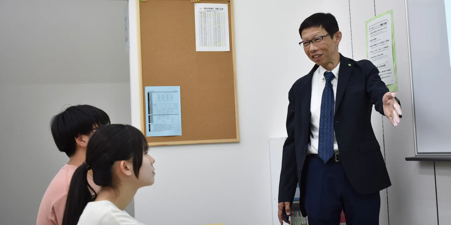 明倫のテスト対策公開授業の様子