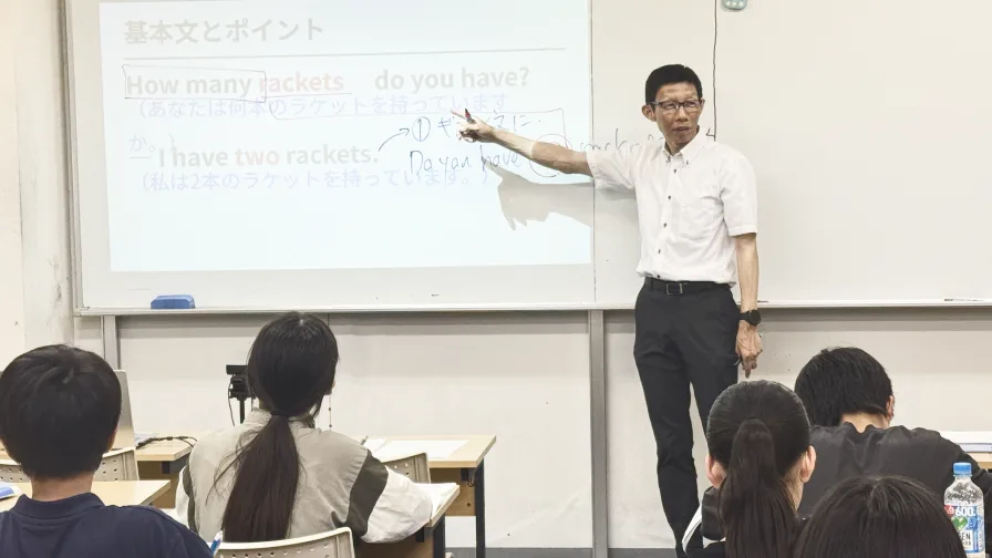 明倫のテスト対策公開授業の様子